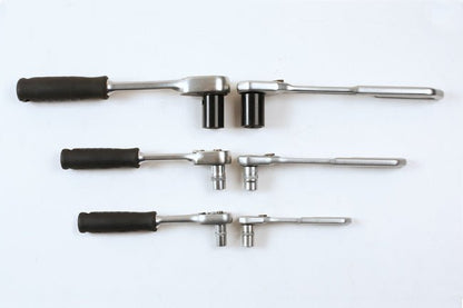 Laser Tools 7937 Slim Handle Ratchet Set 1/4"D, 3/8"D, 1/2"D 3pc Laser Tools