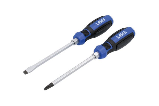 Laser Tools 7938 Pound Thru Screwdriver Set 2pc Laser Tools