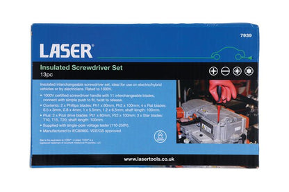 Laser Tools 7939 Insulated Screwdriver Set 13pc Laser Tools
