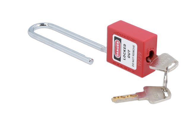 Laser Tools 7943 Long Shackle Safety Lockout Padlock Laser Tools