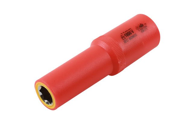 Laser Tools 7950 Deep Insulated Socket 1/2"D 11mm Laser Tools