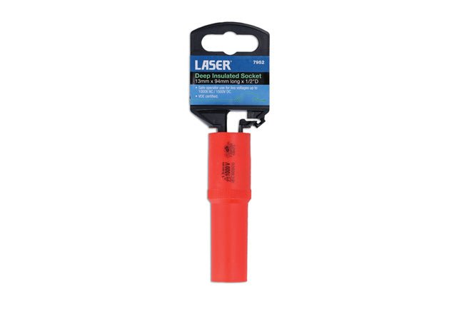 Laser Tools 7952 Deep Insulated Socket 1/2"D 13mm Laser Tools