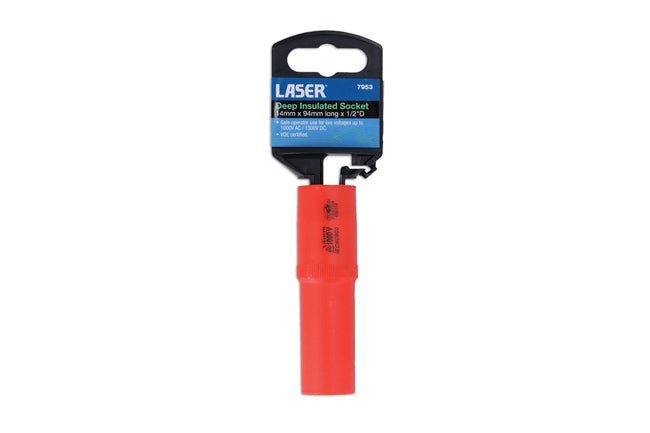 Laser Tools 7953 Deep Insulated Socket 1/2"D 14mm Laser Tools