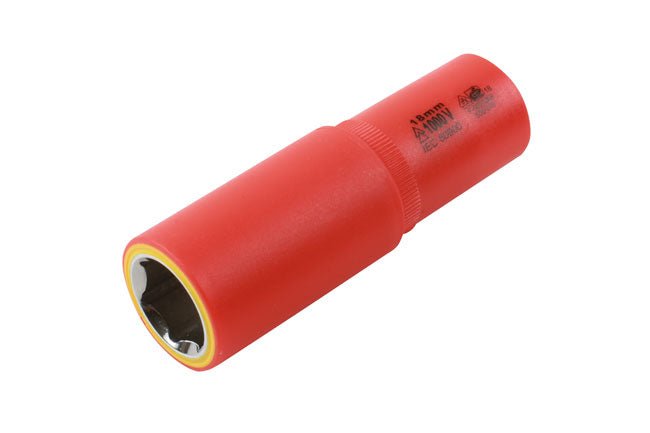 Laser Tools 7956 Deep Insulated Socket 1/2"D 18mm Laser Tools