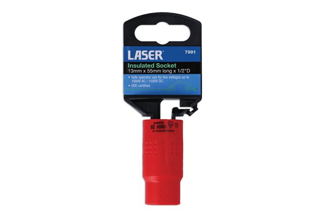 Laser Tools 7991 Insulated Socket 1/2"D 13mm Laser Tools