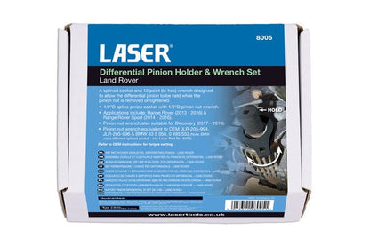 Laser Tools 8005 Differential Pinion Holder & Wrench Set - for Land Rover Laser Tools