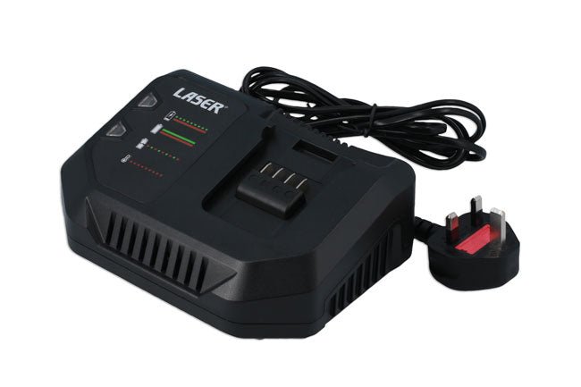 Laser Tools 8008 Battery Charger 230V Mains 4 amp with UK Plug Laser Tools