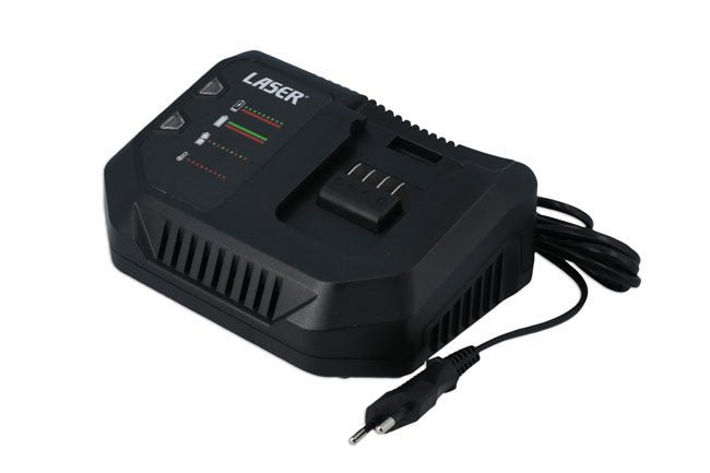 Laser Tools 8009 Battery Charger 230V Mains 4 amp with Euro 2 Pin Plug Laser Tools