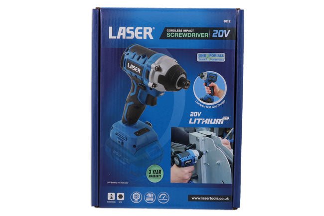 Laser Tools 8012 Cordless Impact Screwdriver 20V w/o Battery Laser Tools