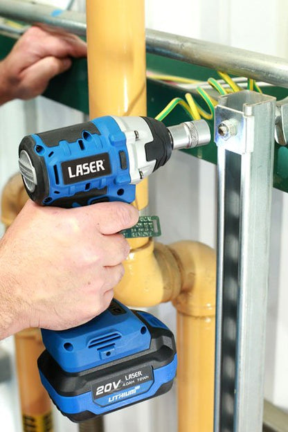 Laser Tools 8013 Cordless Impact Wrench 1/2"D 20V w/o Battery Laser Tools