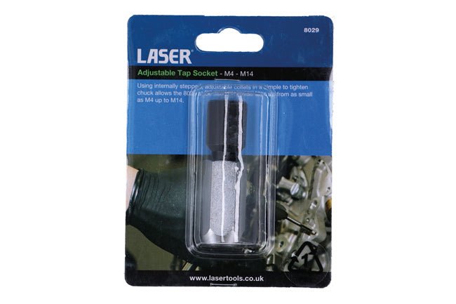 Laser Tools 8029 Adjustable Tap Socket M4 - M14 Laser Tools