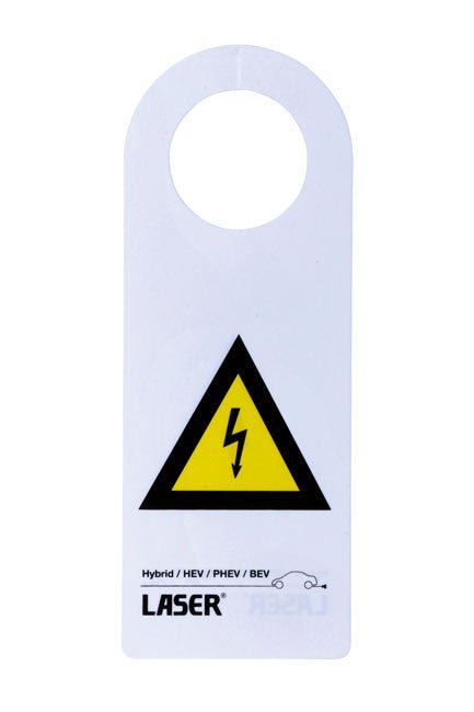 Laser Tools 8049 Hybrid/EV Warning Sign 10pc Laser Tools