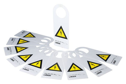 Laser Tools 8049 Hybrid/EV Warning Sign 10pc Laser Tools