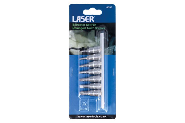 Laser Tools 8053 Extractor Set For Damaged TorxÂ® Screws Laser Tools
