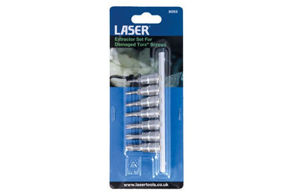 Laser Tools 8053 Extractor Set For Damaged TorxÂ® Screws Laser Tools