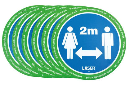 Laser Tools 8054 Laser Tools Floor Sticker 2m Distancing 6pc Laser Tools