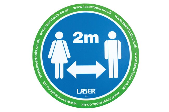 Laser Tools 8054 Laser Tools Floor Sticker 2m Distancing 6pc Laser Tools