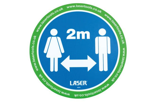 Laser Tools 8054 Laser Tools Floor Sticker 2m Distancing 6pc Laser Tools