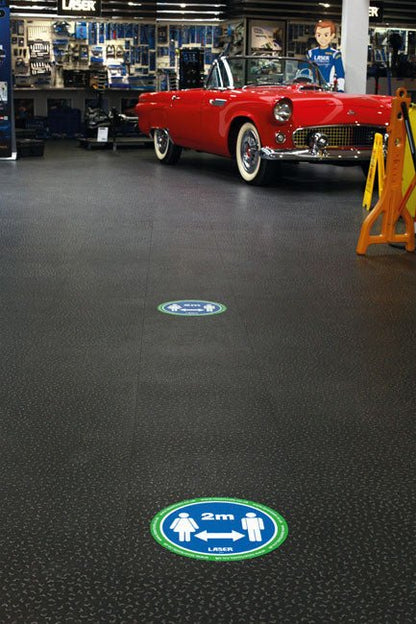 Laser Tools 8054 Laser Tools Floor Sticker 2m Distancing 6pc Laser Tools
