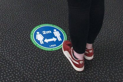 Laser Tools 8054 Laser Tools Floor Sticker 2m Distancing 6pc Laser Tools