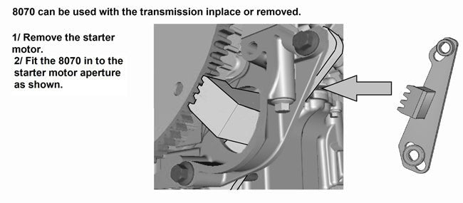 Laser Tools 8070 Flywheel Locking Tool - for JLR Diesel Engines Laser Tools