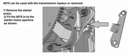 Laser Tools 8070 Flywheel Locking Tool - for JLR Diesel Engines Laser Tools