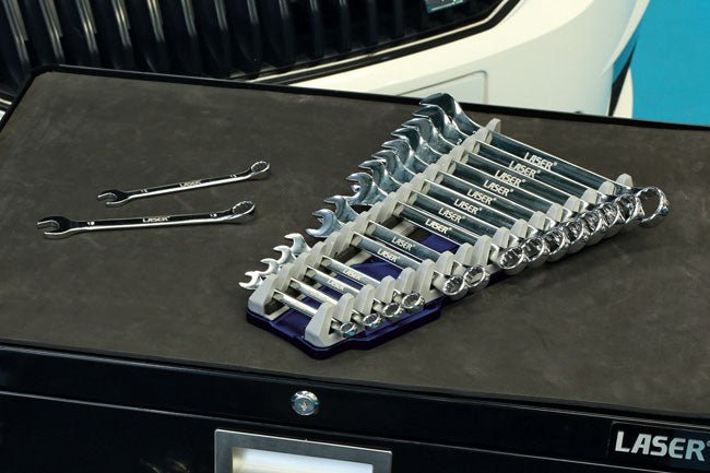 Laser Tools 8072 Laser Tools Racing Spanner Organiser - 16 Spanners Laser Tools