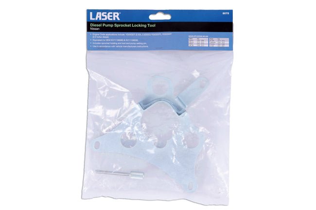 Laser Tools 8075 Diesel Pump Sprocket Locking Tool - for Nissan Laser Tools