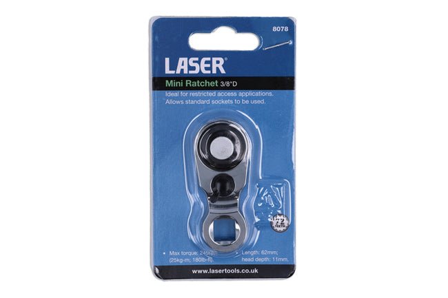 Laser Tools 8078 Mini Ratchet 3/8"D Laser Tools