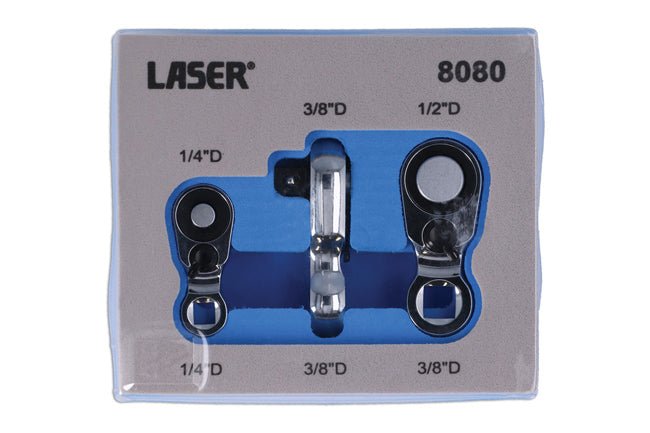 Laser Tools 8080 Mini Ratchet Set 3pc Laser Tools