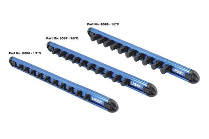 Laser Tools 8086 Laser Tools Racing 45 Degree Quick Lock Socket Rail 1/4"D Laser Tools