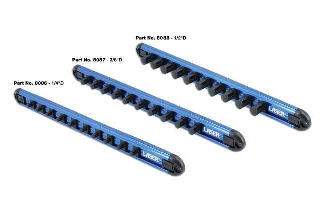 Laser Tools 8088 Laser Tools Racing 45 Degree Quick Lock Socket Rail 1/2"D Laser Tools