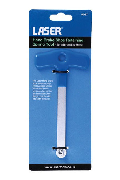 Laser Tools 8097 Hand Brake Shoe Retaining Spring Tool - for Mercedes-Benz Laser Tools