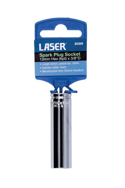 Laser Tools 8099 Spark Plug Socket 13mm 3/8"D Laser Tools