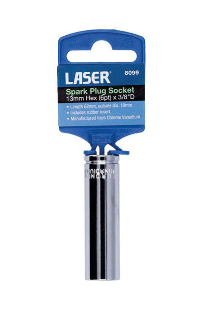 Laser Tools 8099 Spark Plug Socket 13mm 3/8"D Laser Tools