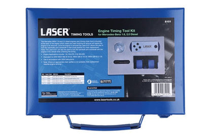 Laser Tools 8101 Engine Timing Kit - for Mercedes-Benz 1.6, 2.0 Diesel Laser Tools