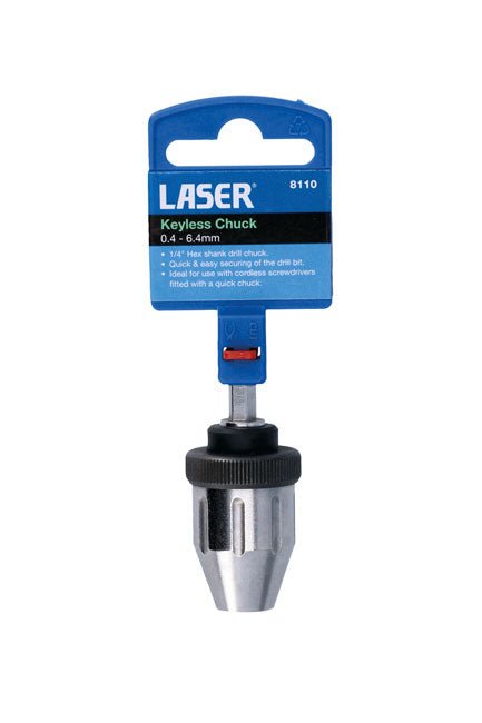 Laser Tools 8110 Keyless Chuck 0.4 - 6.4mm Laser Tools
