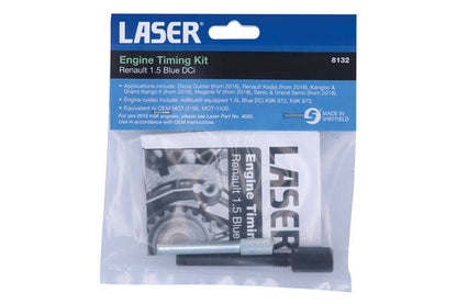 Laser Tools 8132 Engine Timing Kit - for Renault 1.5 Blue dCi Laser Tools