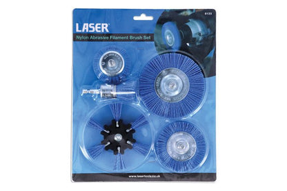 Laser Tools 8133 Nylon Abrasive Filament Brush Set Laser Tools