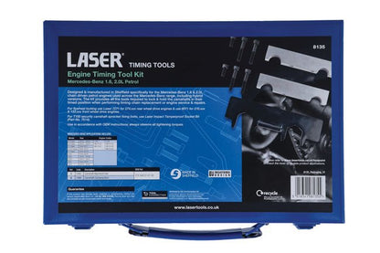 Laser Tools 8135 Engine Timing Kit - for Mercedes-Benz 1.5, 1.6, 2.0L Petrol Laser Tools