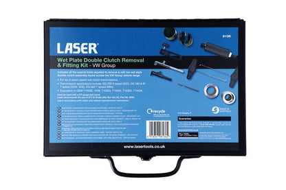 Laser Tools 8136 Wet Plate Double Clutch Removal & Fitting Kit - for VW Group Laser Tools