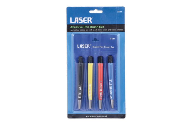 Laser Tools 8141 Abrasive Pen Brush Set 4pc Laser Tools