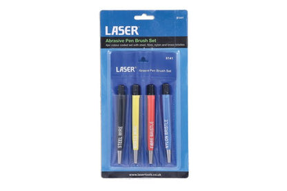 Laser Tools 8141 Abrasive Pen Brush Set 4pc Laser Tools
