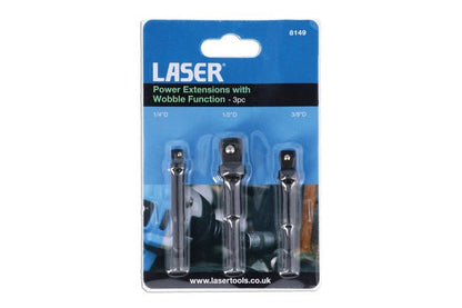 Laser Tools 8149 Power Extensions with Wobble Function 3pc Laser Tools