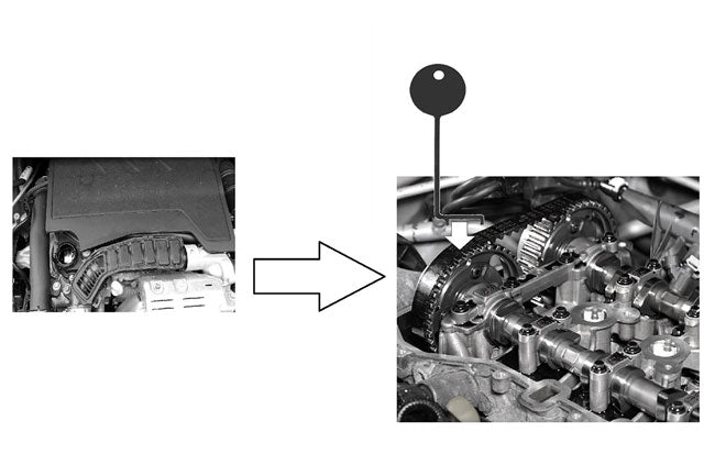 Laser Tools 8207 Timing Belt Checking Gauge - for PSA Laser Tools