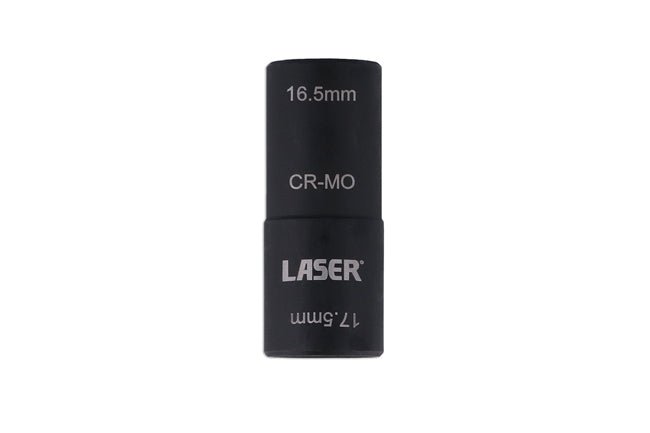 Laser Tools 8213 Double Ended Damaged Wheel Nut Socket 16.5 x 17.5mm Laser Tools