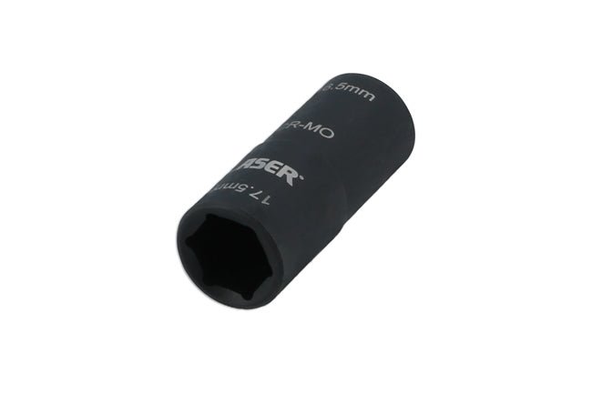 Laser Tools 8213 Double Ended Damaged Wheel Nut Socket 16.5 x 17.5mm Laser Tools