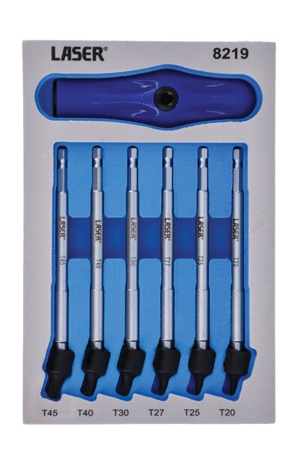 Laser Tools 8219 Universal Joint Star Bit Set 6pc Laser Tools