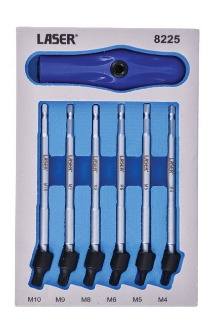 Laser Tools 8225 Universal Joint Spline Bit Set 6pc Laser Tools