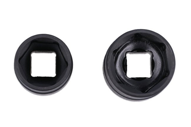 Laser Tools 8228 Double Ended Damaged Wheel Nut Socket Set 2pc Laser Tools